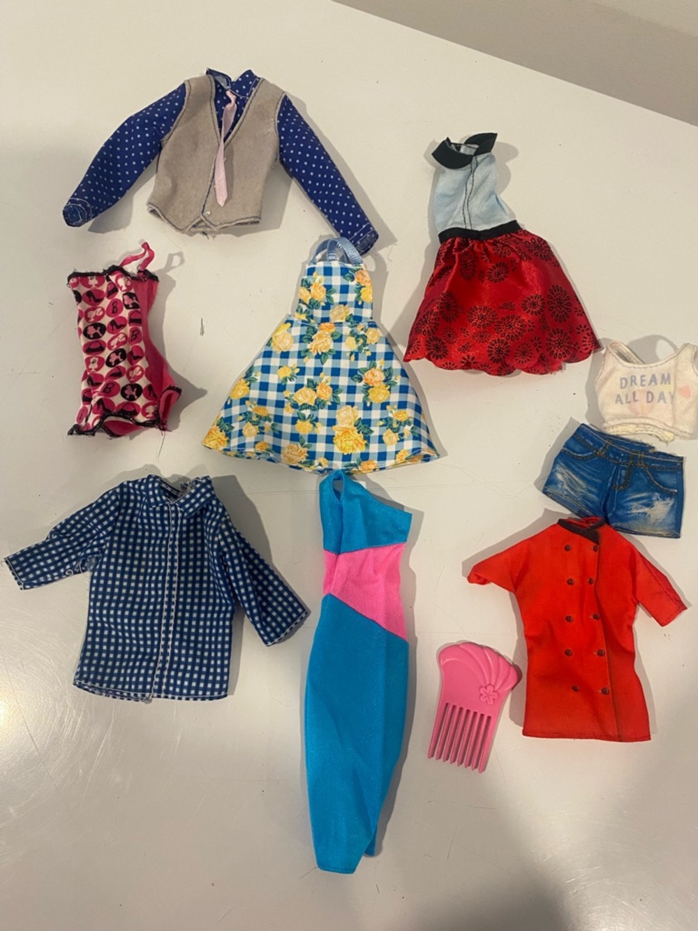 Huge Barbie Ken Fashion Doll Clothes & Shoes Lot Dresses Boots Heels Accessories